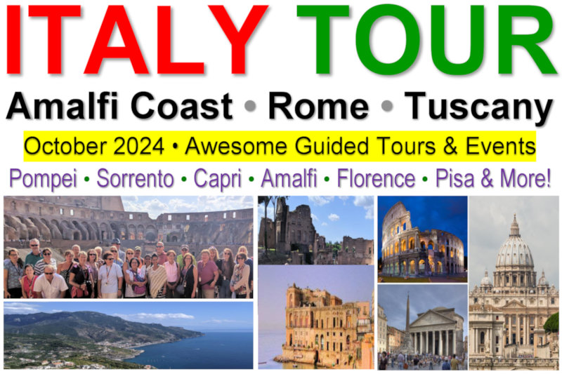 Italy - Amalfi Coast, Rome & Tuscany: Oct. 2024