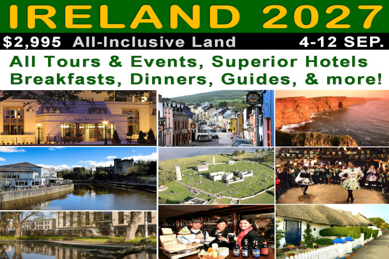 Ireland Insider Tour - Sightseeing: 4-12 September 2027