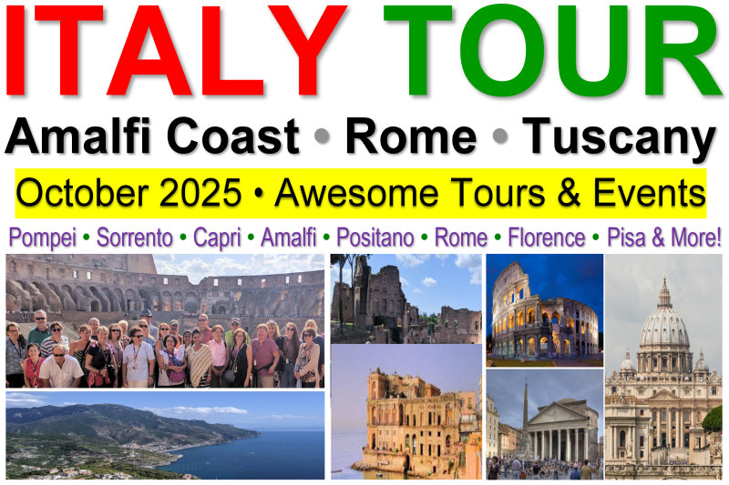 Italy - Amalfi Coast, Rome & Tuscany: Oct. 2025